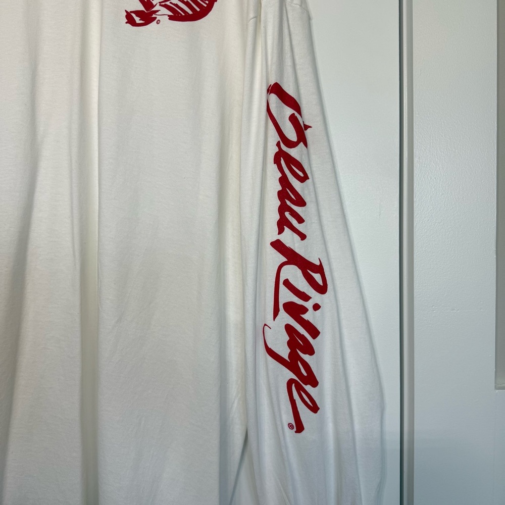 Beau Rivage cotton Long Sleeve white shirt 2XL - Picture 3 of 6